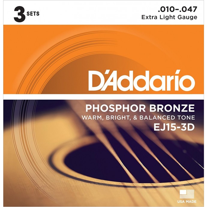 Encordado para Acústica  010   Phosphor Bronce 80/20  ProPack x3