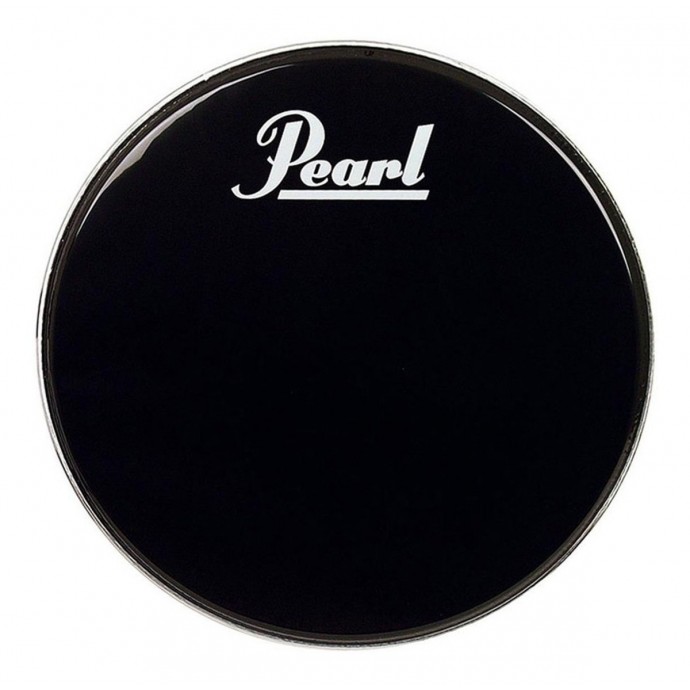 24" PROTONE HEAD, BLACK W/PERIMETER EQ & PEARL LOGO