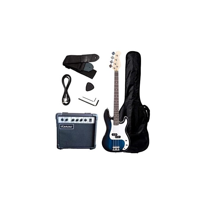 Kansas Pack BAJO BLUE BURST (Bajo+ Ampl + Afinad LCD+ Funda+