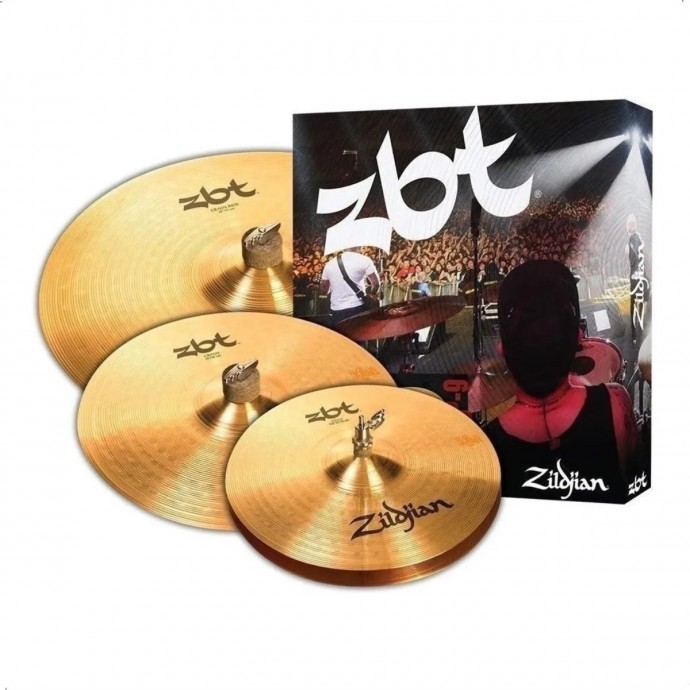 Set Platillos ZBT Series  13" Hi Hat - 14" Crash-  18" Crash-Ride