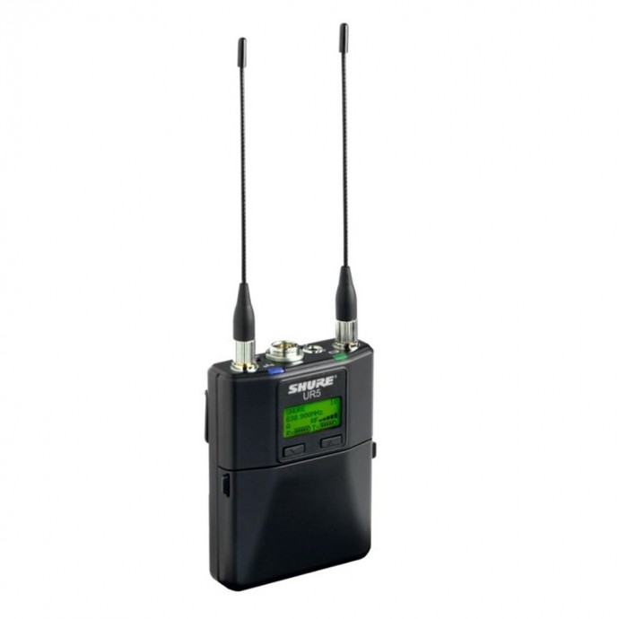 Receptor Inalámbrico Portatil UR5LB-J5 para cámara,  Diversity, UHF, bat Recarg, 