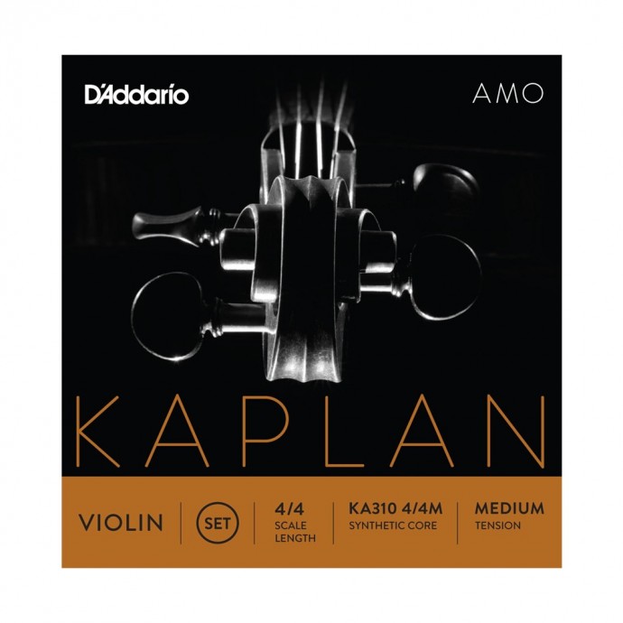 Encordado para Violín, 4/4, KAPLAN AMO, T:  Medium, extremo c/bola